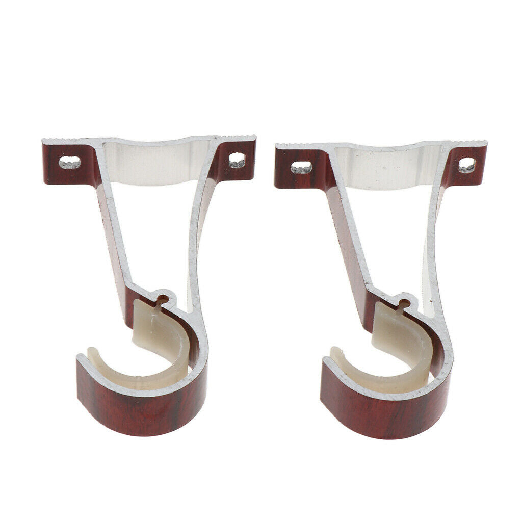 Aluminum Alloy Roman Pole Curtain Single Bracket Top Side mounted  Color_2