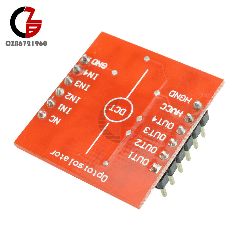5 PCS 4-Channel Opto-isolator IC Module High and Low level Expansion Board