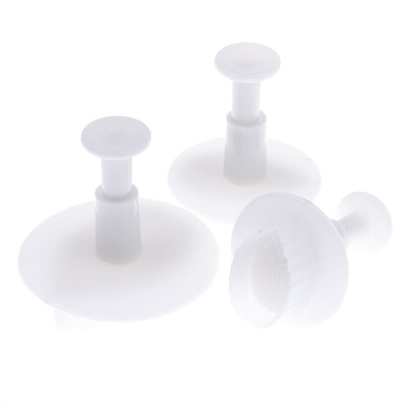 3Pcs/Set Rose Leaf Leaves Plunger Cutter Cake Fondant Decorating Sugarcra.l8