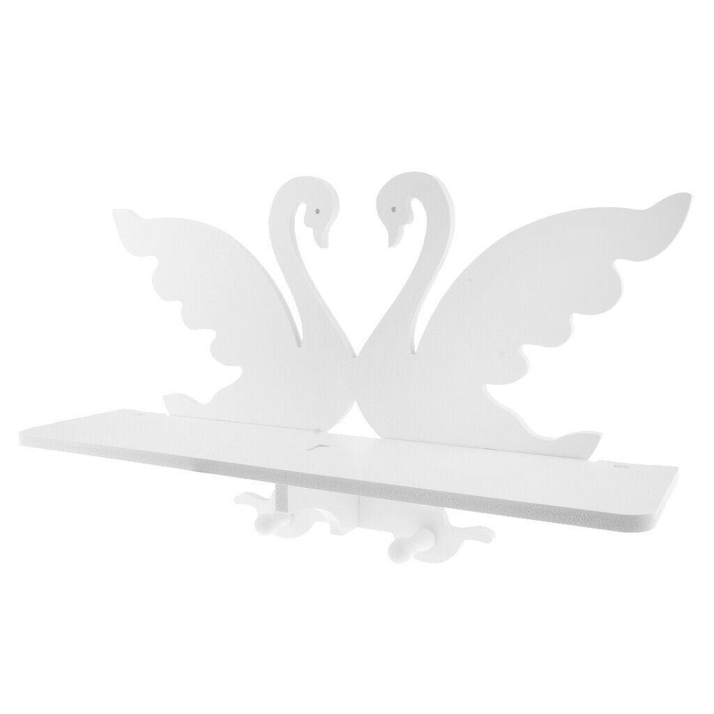 Creative Decoration Hollow Swan Rack Wall Hanging Shelf