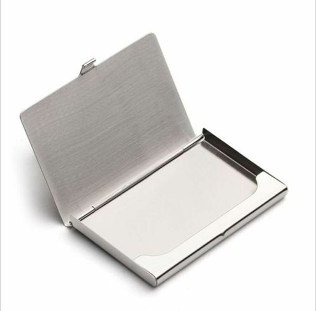 Metal Stainless Steel Pocket Business Name Credit ID Card Case Box Holder