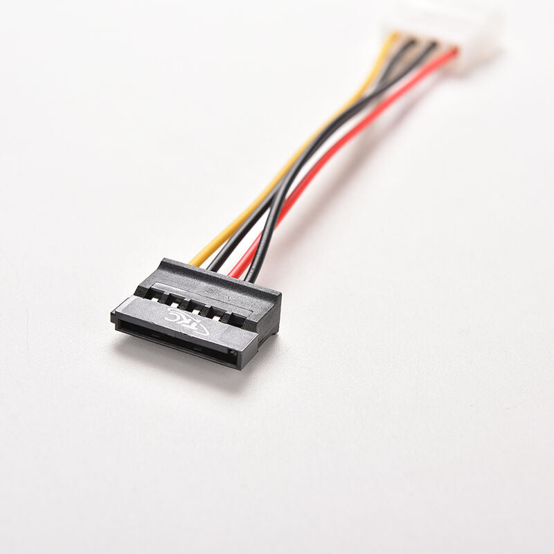 2X 4-Pin IDE Molex to 15-Pin Serial ATA SATA Hard Drive Power Adapter Cabl.l8