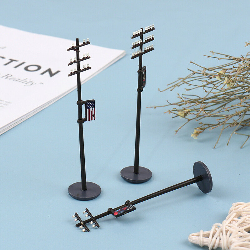 1:87 Mini Electric Line Pole for Train Railways Street DIY Accessories ToysB Tt