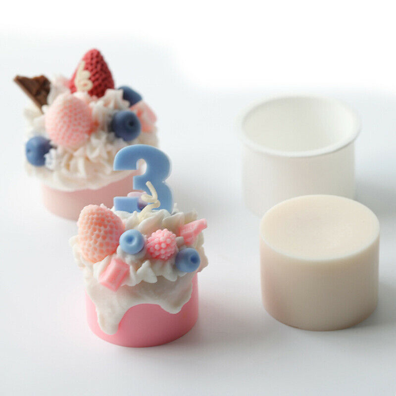 Diy Cupcake Silicone Molds Handmade Craft Soy Wax Scented Candles Mould P.l8