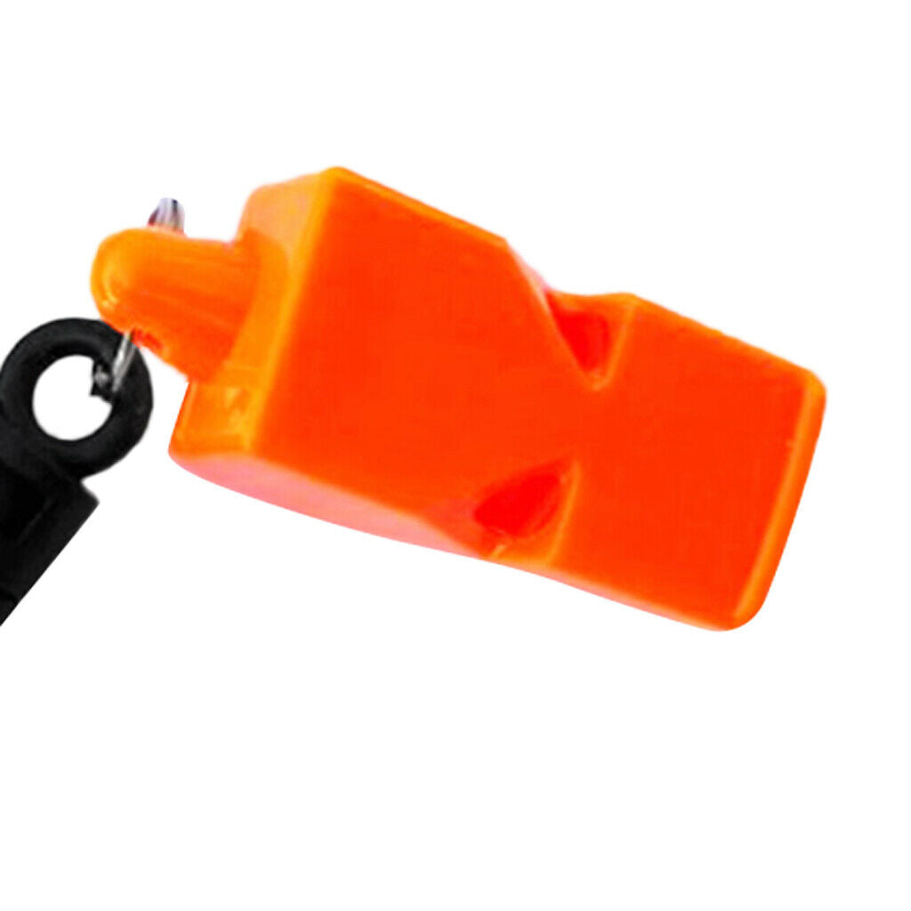 6x Whistle Safety Clip for Emergency Emergency Signaling in Case of Rowing