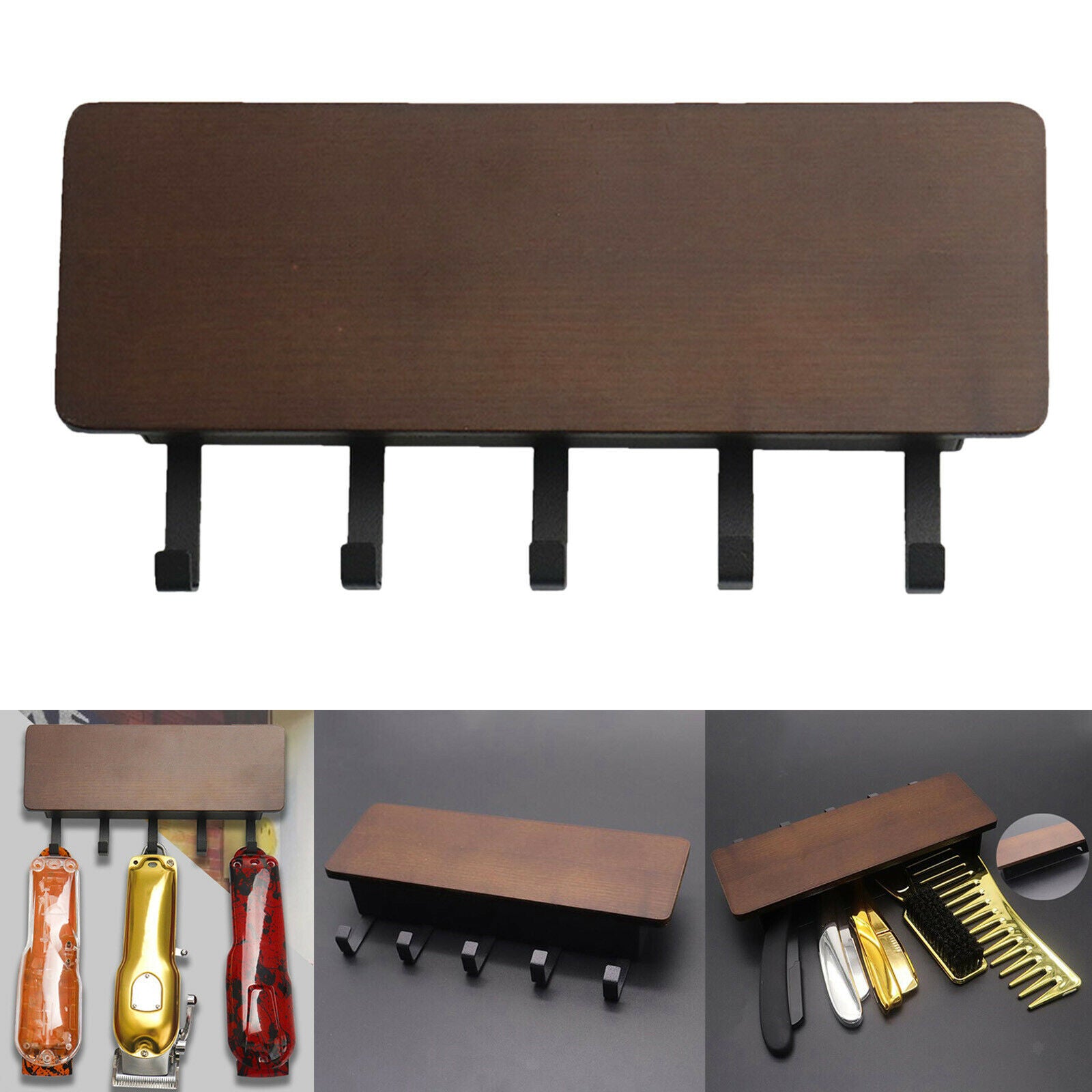 Hair Clipper Storage Rack Tray Holder Tool for Barber Trimmer Combs Salon