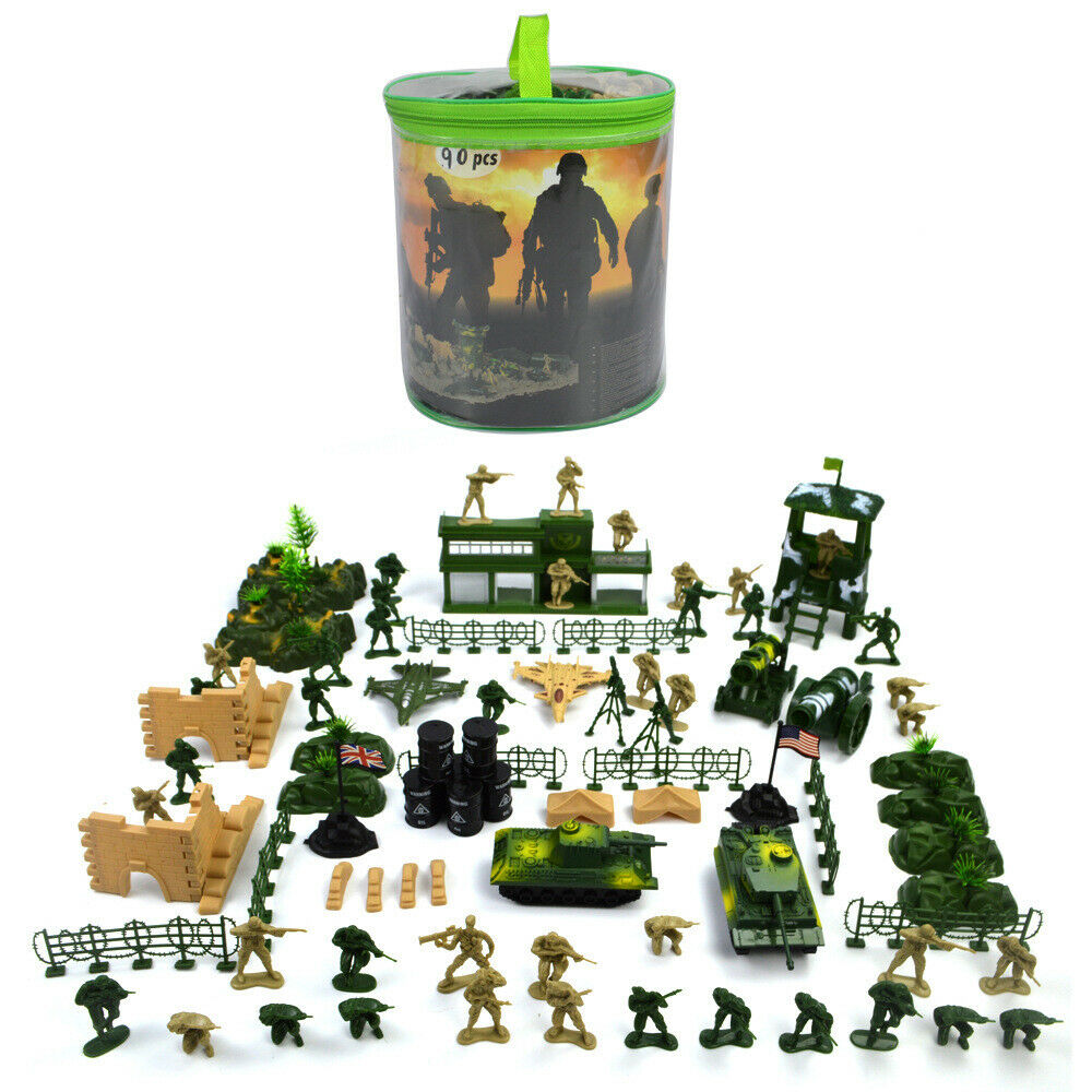 90x   Base Set 5cm Soldiers Army Figures & Accs - Tank Warplane More