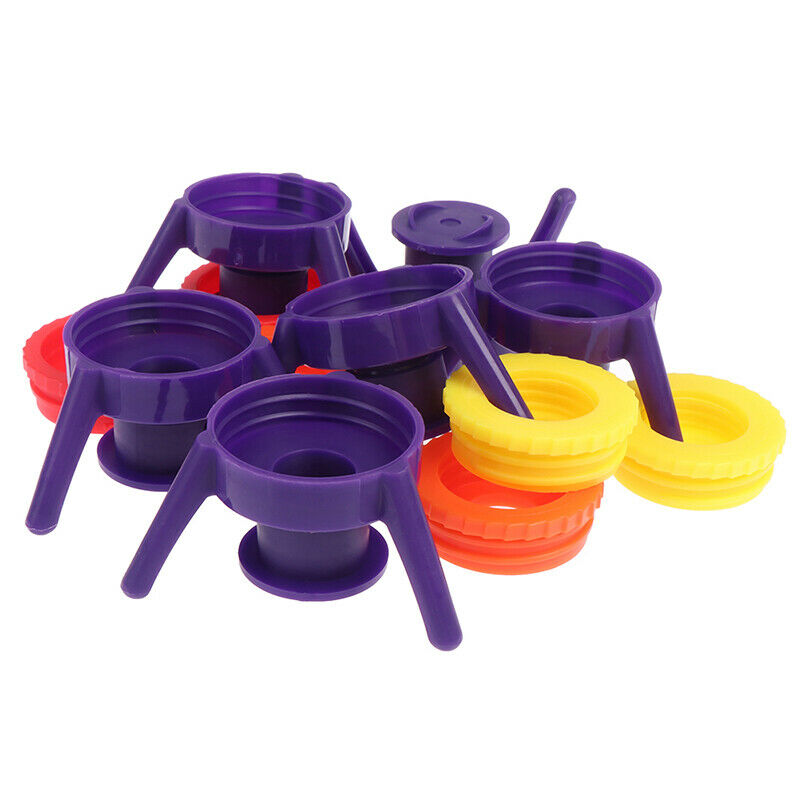 6Pcs Bottle Cap Stand Plastic Bottle Holder Shampoo Bracket Leakproof Caps SBDA