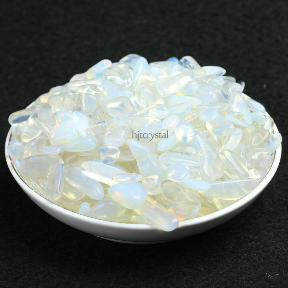 100g Tumbled Stone Opal Quartz Crystal Healing Reiki Mineral Collection Decor