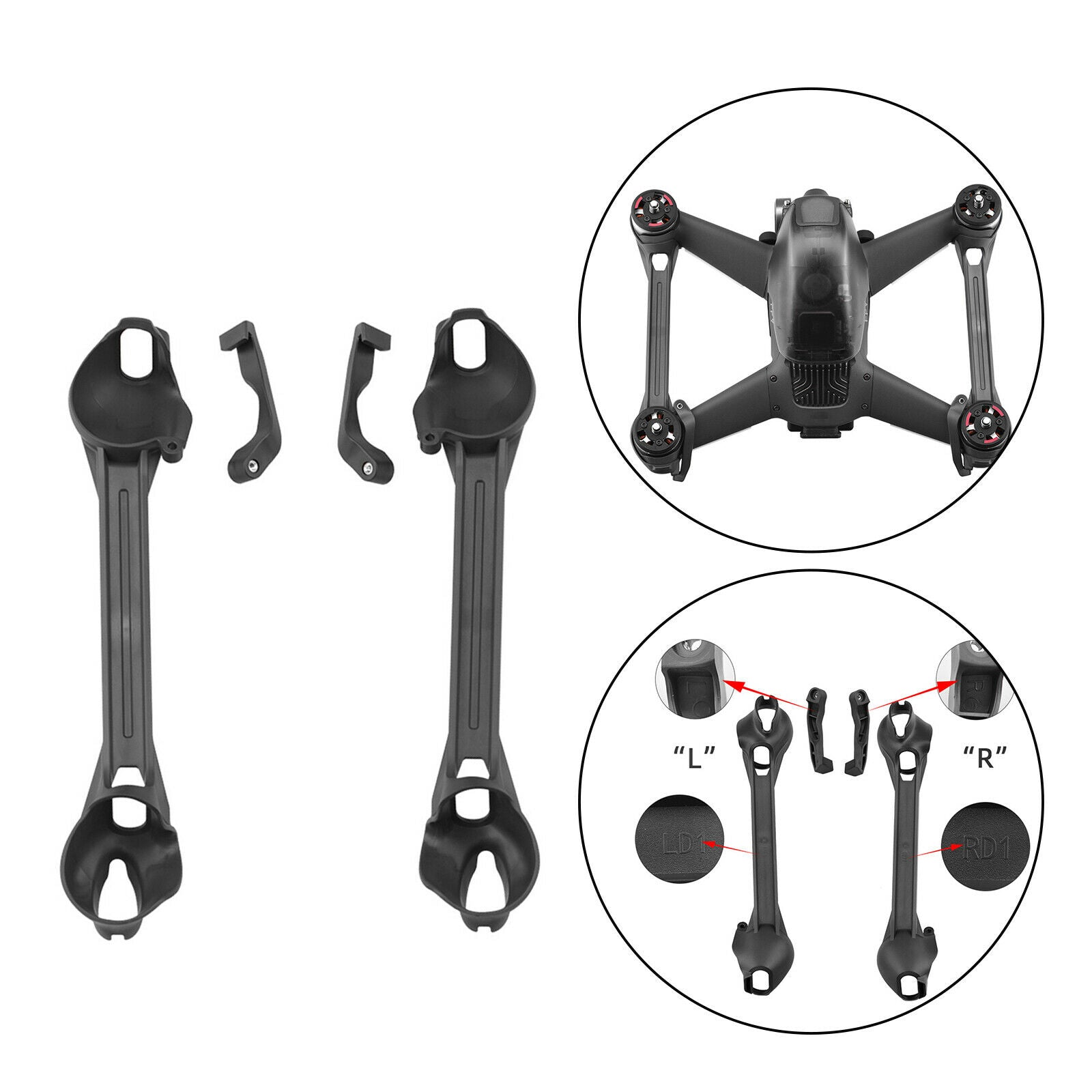 Set of 2 Arm Bracers for DJI FPV Combo Drone Enhance Strength Protector Accs