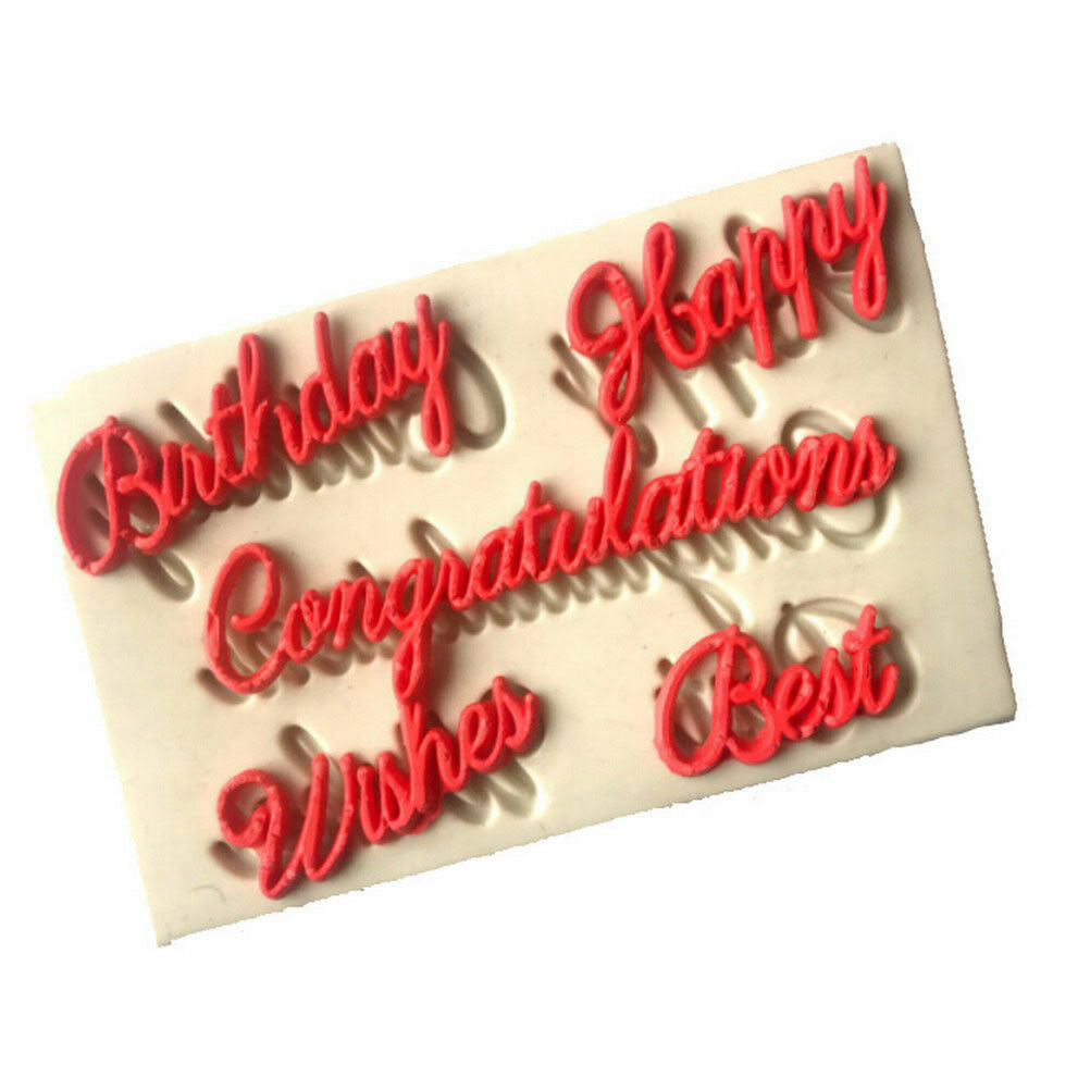 Blessing Letters silicone fondant molds cake decorating tools chocolate m.l8