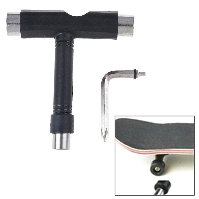 Skateboard Roller Skate T TOOL MultiFunction All In One Wrench repair .l8