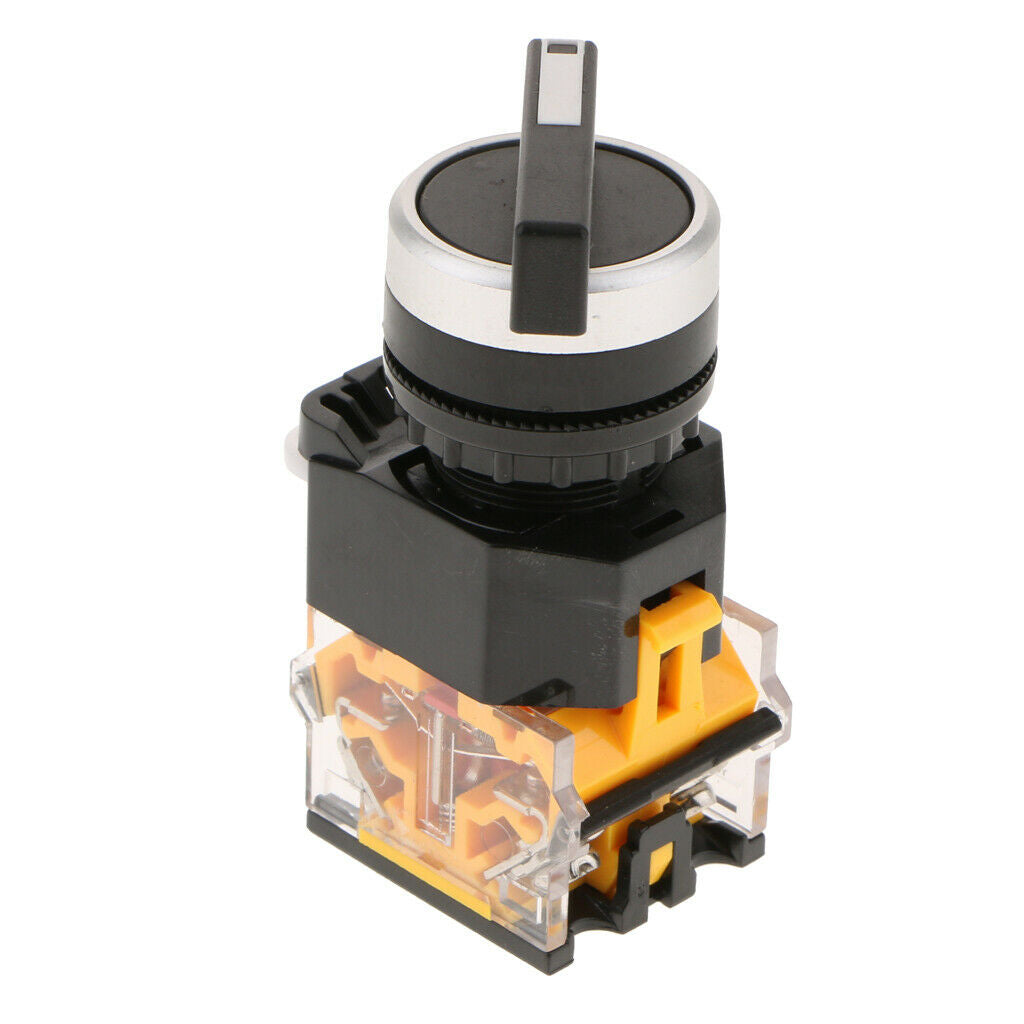 Knob Switch Latching NO/NC Plastic Rotary Switch Wear resistant 2 Position