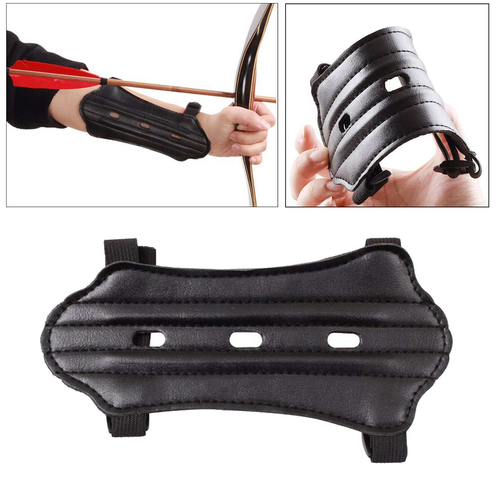 Archery Arm Guard Leather Recurved Bow Archery Practicing Armguard Hunter