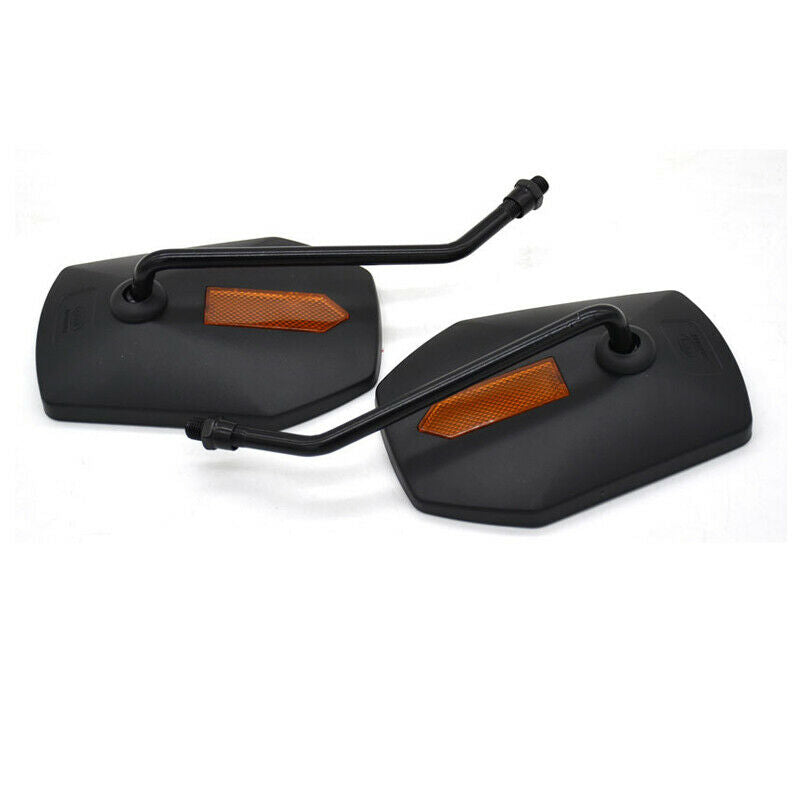 10MM Scooter BIkes Motorcycle Rearview Mirror Black Handle Bar Back Reflection