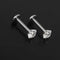 2x Crystal Rhinestone Nose Ring Bone Stud  Steel Body Pierce Jewelry