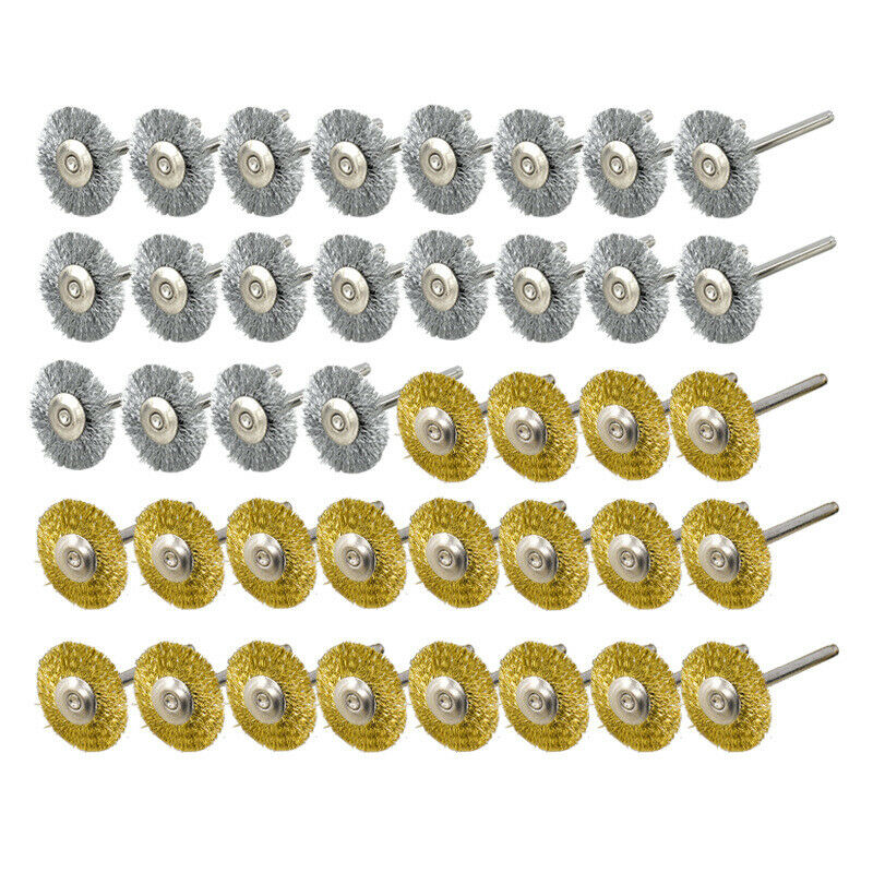 Wire Brush Disc 40Pcs Rotary Tool Metal Polishing Disc