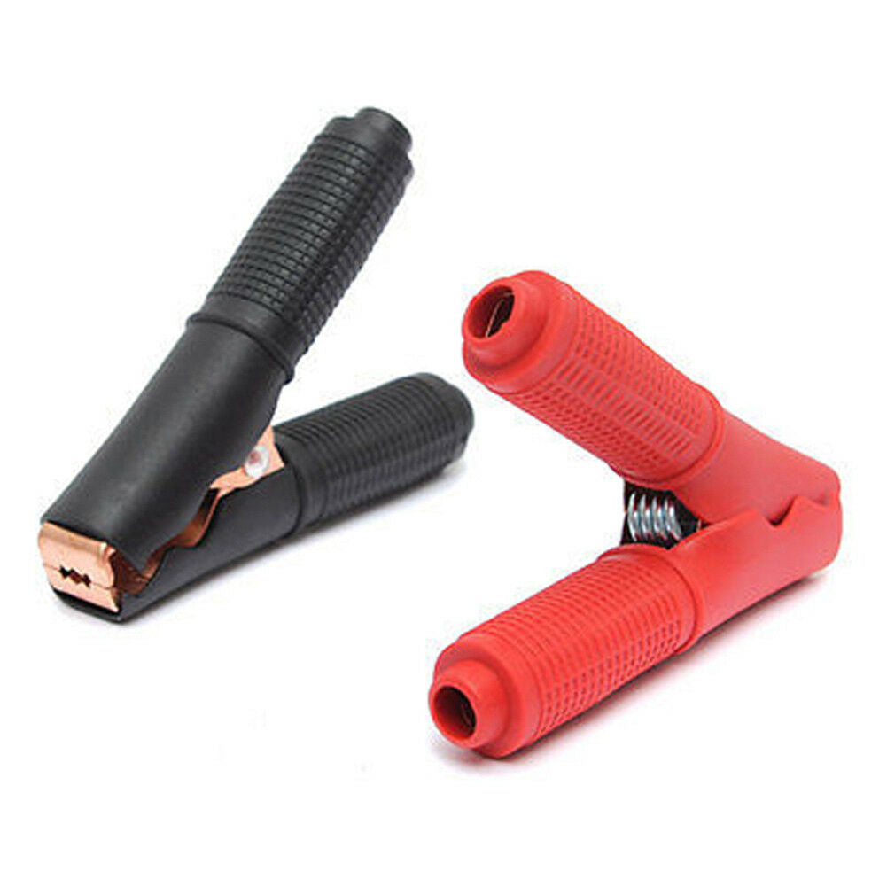 2pc 90mm 100A  Car Auto Metal Car Battery Clip Crocodile Alligator Test Clamp