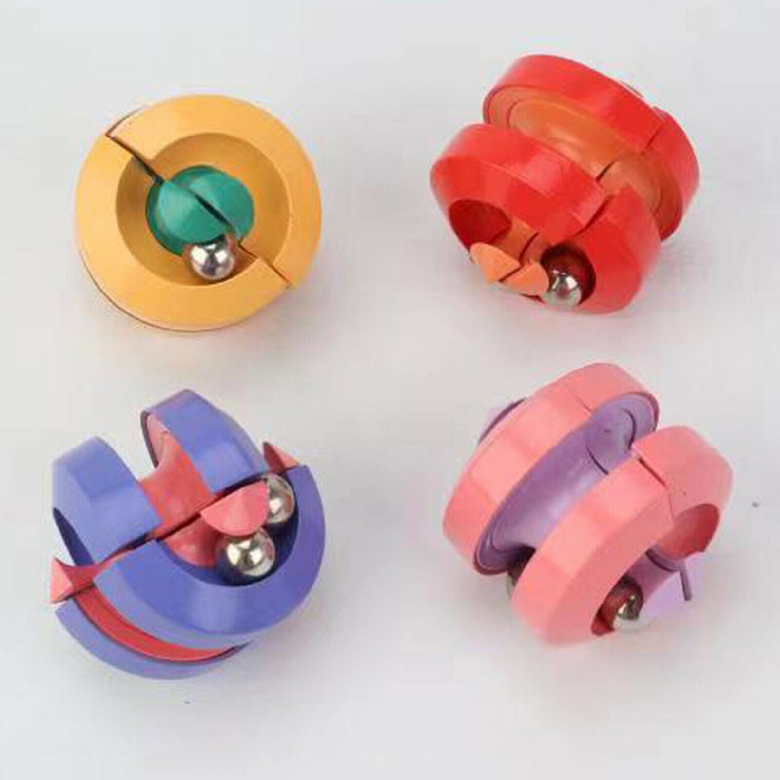 Spin Bean Toys Anti-Anxiety Hand-Eye Coordination for Kids & Adults Yellow