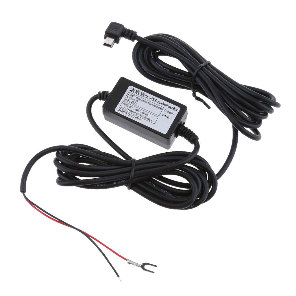 12V / 24V to 5V Car   Cam Hardwire Kits Inverter  USB Right Head
