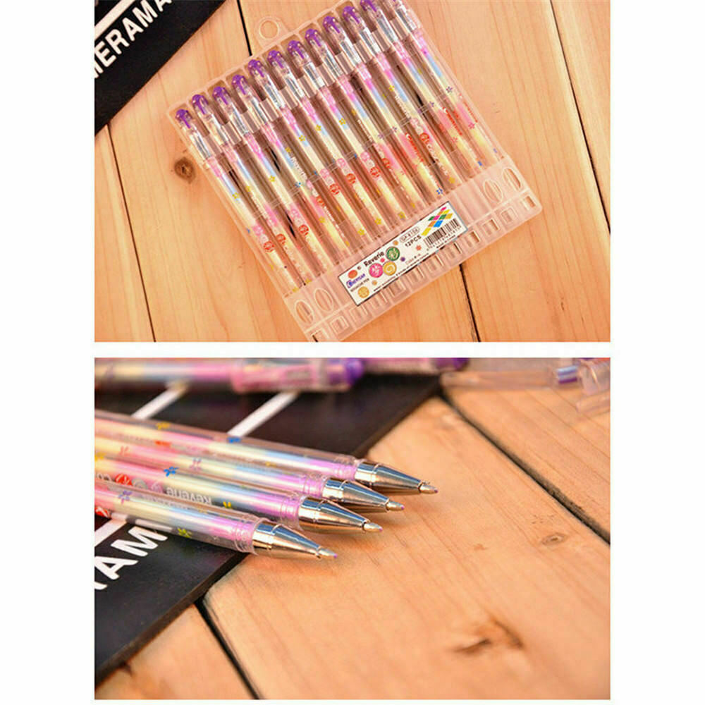 1pcs 6 colors cute gel pen Markers for Office Novelty Ink Pen chalk Student Gift