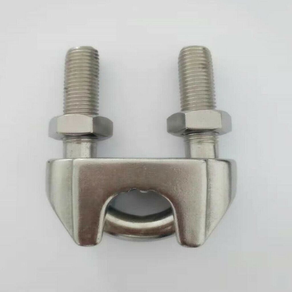 2mm 304 Stainless Steel Wire Rope Clip Clamp Saddle Clips U Bolt Fastener
