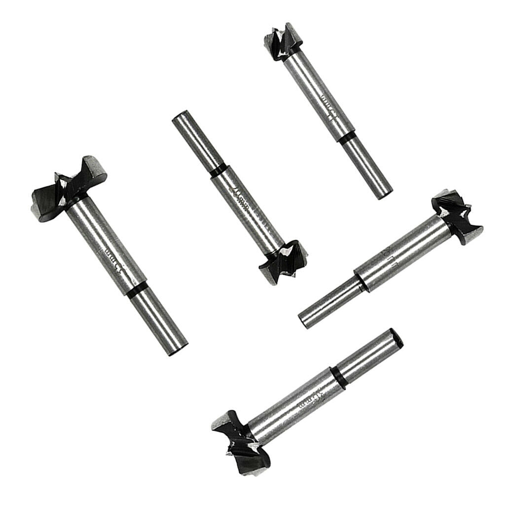 5Pcs Shank Wood Drill Bits Set Punching Machine for hand held drills and drill