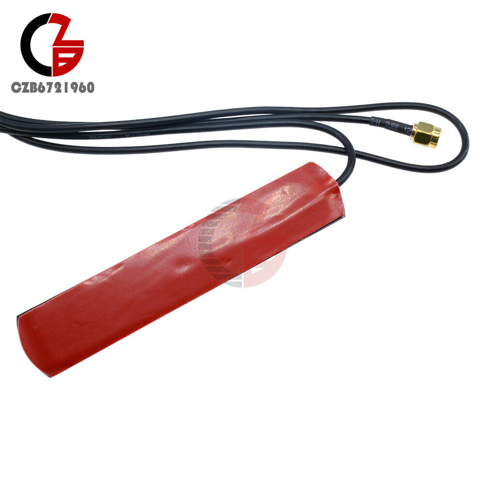 2PCS GSM GPRS Antenna 433 Mhz 2.5dbi Cable 90° SMA Male Universal DAB Patch Aeri