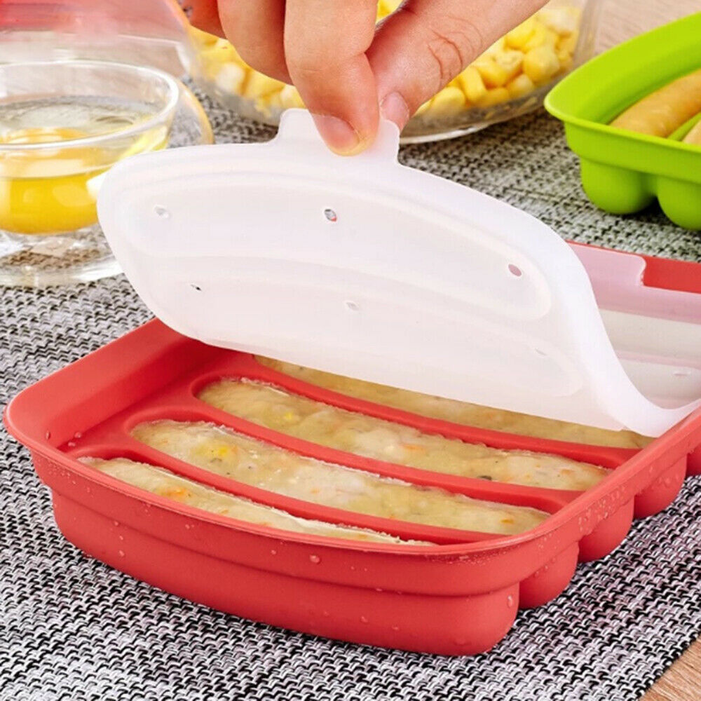 1Pcs Silicone Sausage Making Mold Hot Dog Maker Mould DIY Kitchen Tools