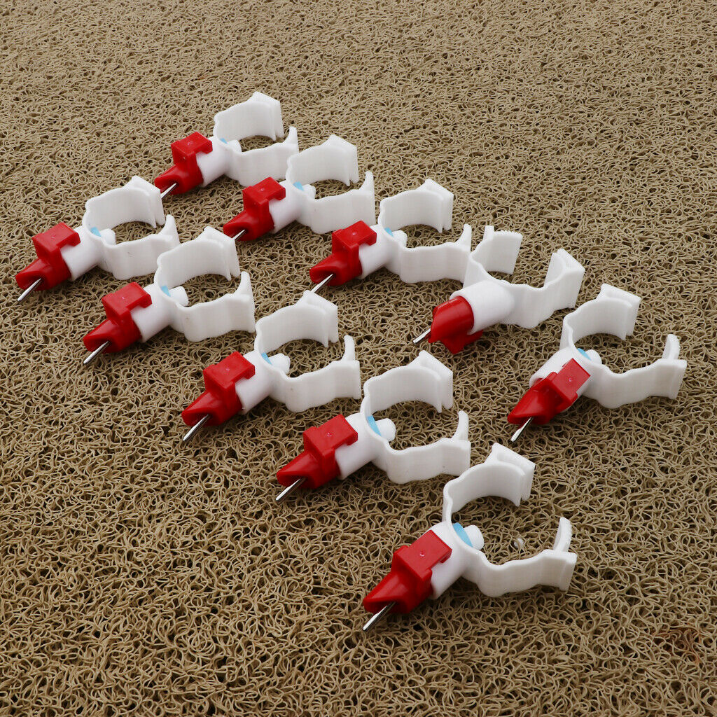 10 Pieces Automatic Poultry Water Feeder Safe Chicken Duck Nipple Drinker, for