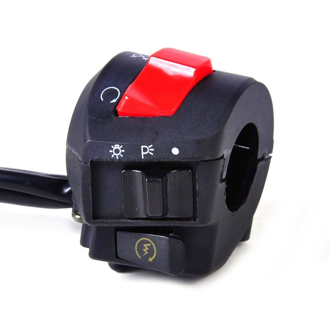 2x Motorcycle 7/8'' 22MM Handlebar Horn Turn Signal Light Control Switch On/Off