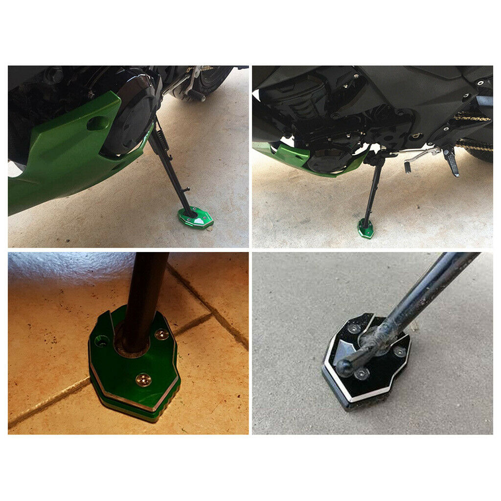 Kickstand Side Stand Enlarge Pad Support Base  For Kawasaki Z1000 Z650 ZX10R
