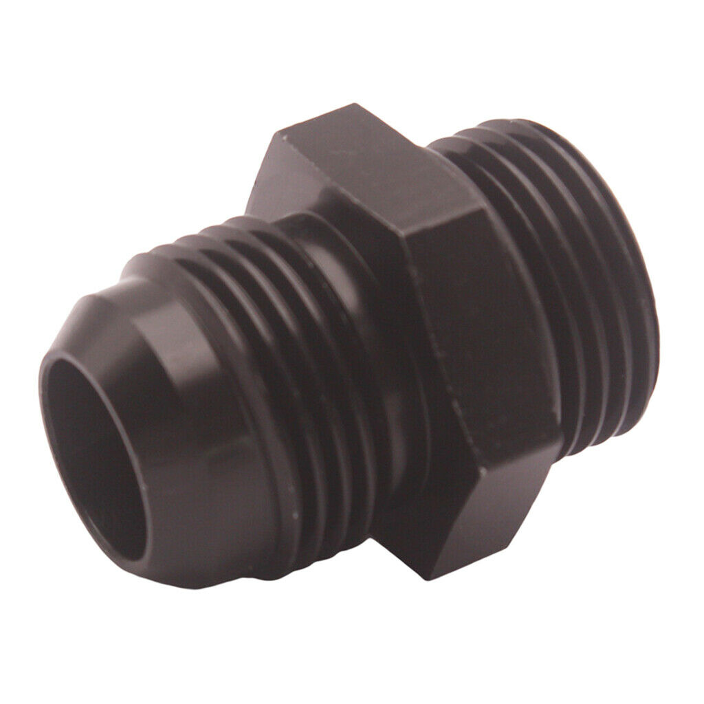 Aluminum AN10 to 12AN Male Adapter Straight Adapter Fitting, Black Color