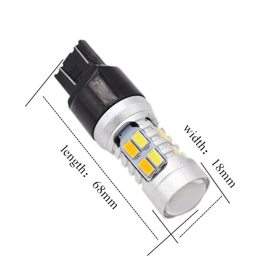 2x Car Turn Signal/Side Marker Light Plug and Play with 50W 6-ohm Load Resistors