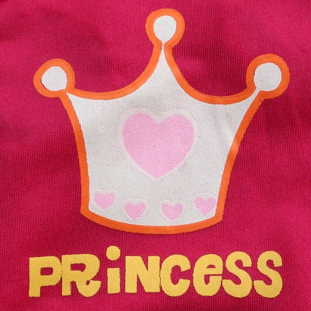 Summer Princess Crown Pattern Vest Dog Clothes for Puppy Pet Dogs Red Size M