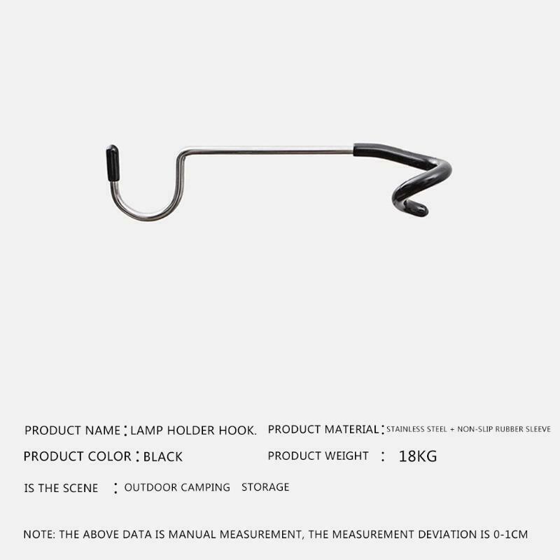 Tent Po-le Lamp Holder Hook Aluminum Alloy Camping Portable Wind Chimes Tool