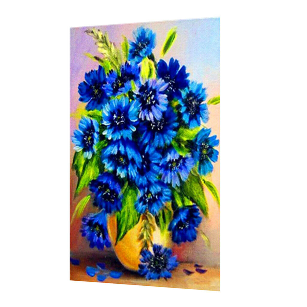 DIY Work 5D Diamond Painting Kit Needlework Rhinestone Cross Stitch Flower