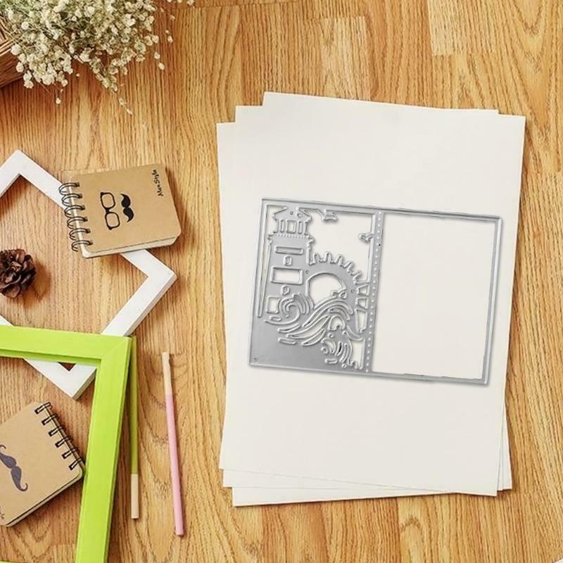 Sunrise Lighthouse Metal Cutting Dies Stencil DIY Scrapbooking Album Paper Card