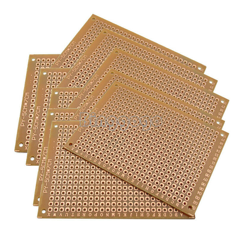 5 x 7 cm DIY Prototype Paper PCB  Universal Board prototyping pcb kit 5Pcs