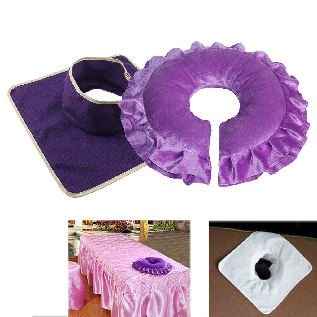 Skin Friendly Flower Shaped Massage Face Cradle Pillow Cushion with Reusable Bed
