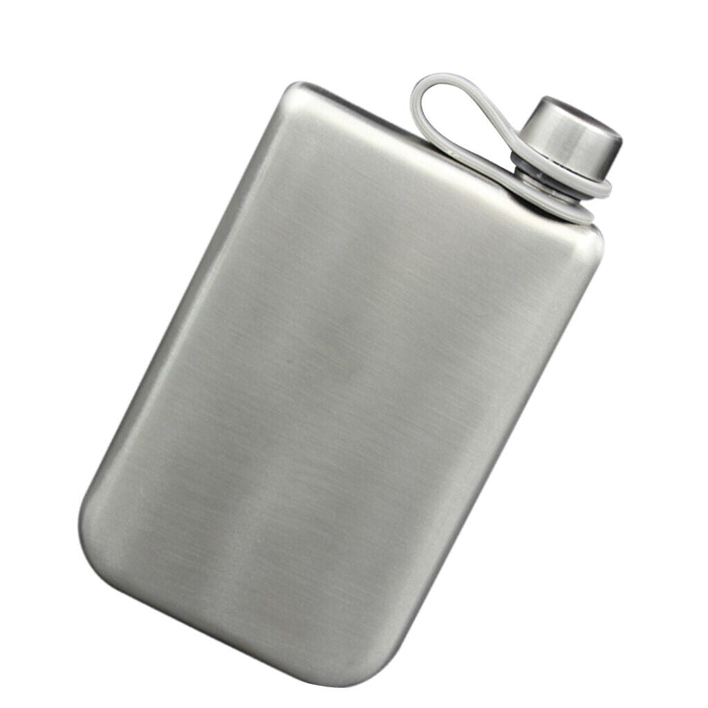 British Style 9oz Portable Stainless Hip Flask Alcohol Flagon   Bottle