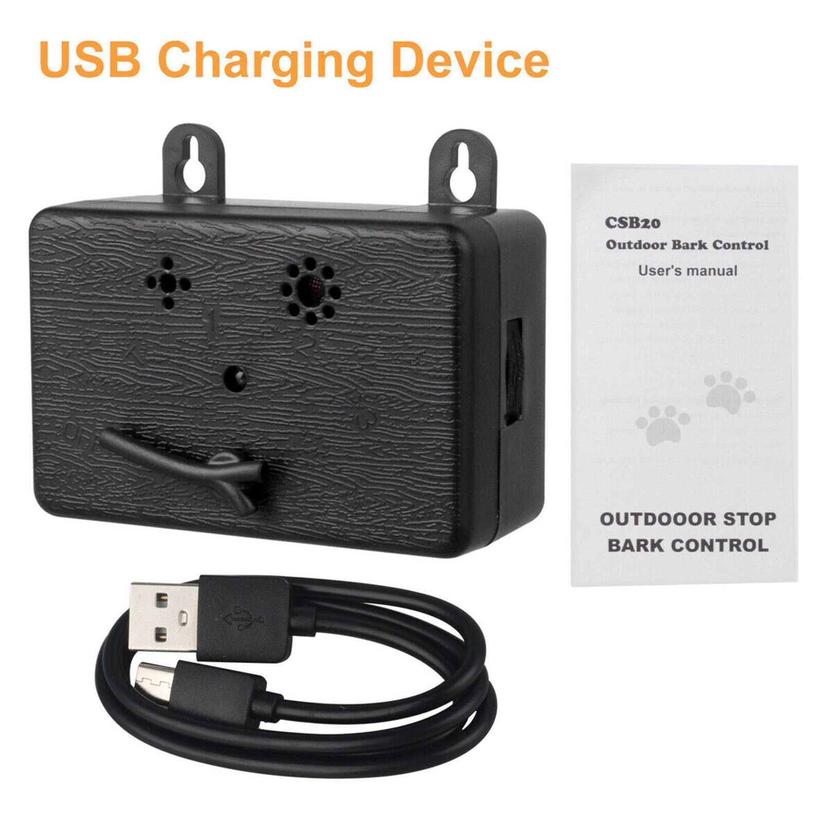 Anti-Barking Device Outdoor Ultrasonic Dog Bark Control Sonic Silencer Tools