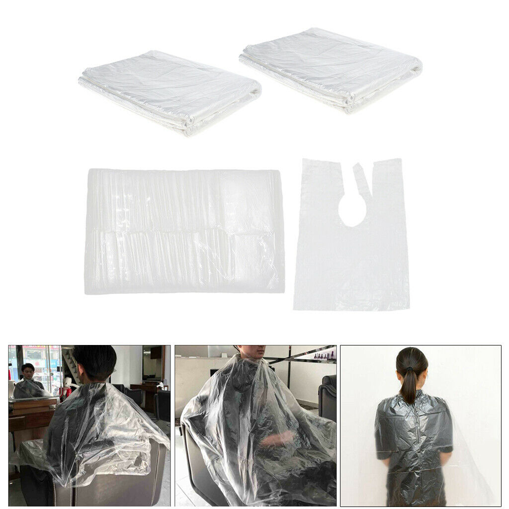 200pcs Large Disposable Hair Cutting Cape Salon Gown Hair Cut Barber Capes