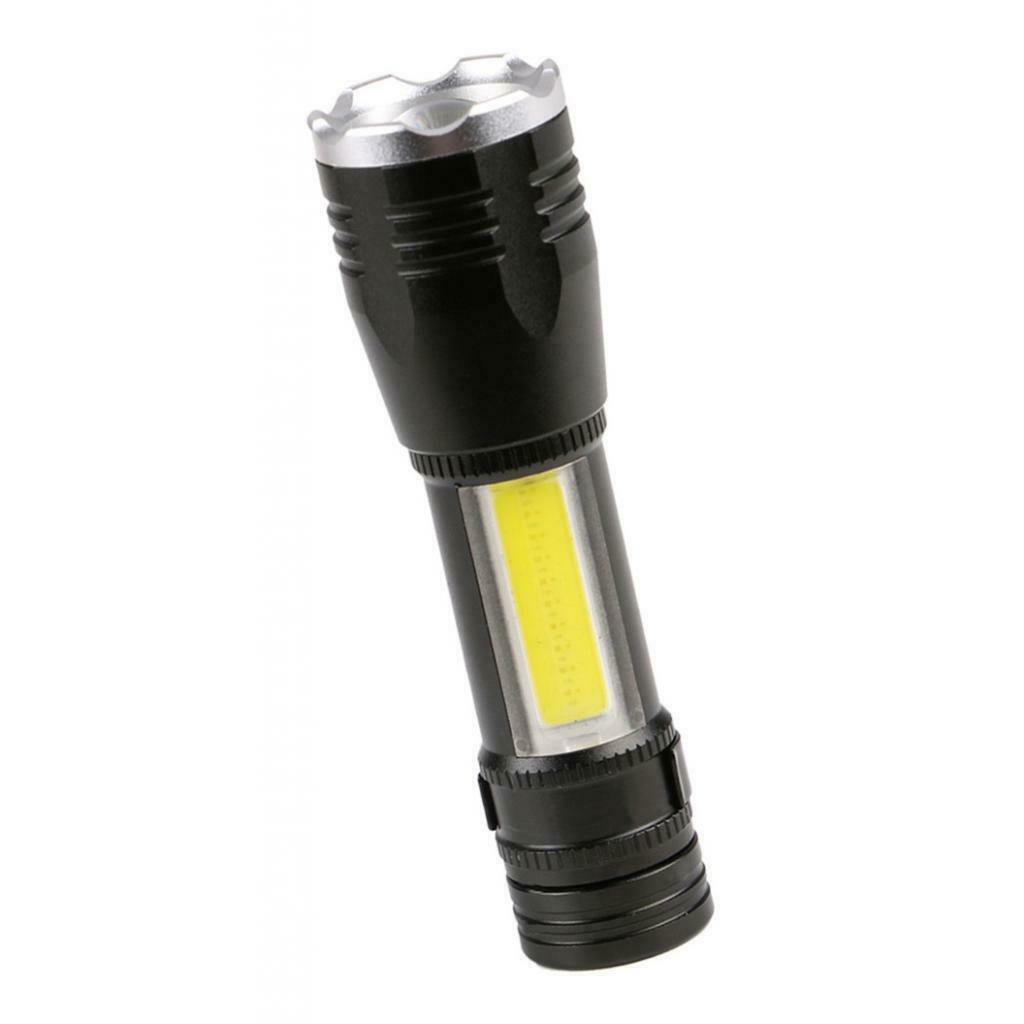 Mini Retractable Dimming Flashlight Outdoor Waterproof XPE COB Lighting