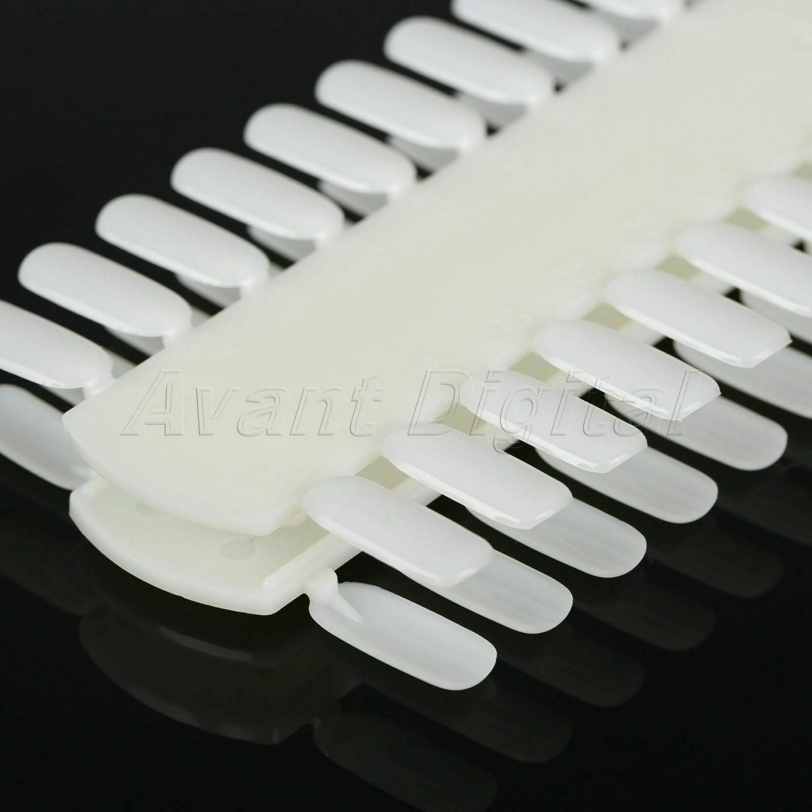 White Nail Practice Color Chart Palette Polish Training Nail Art Display 72 Tips