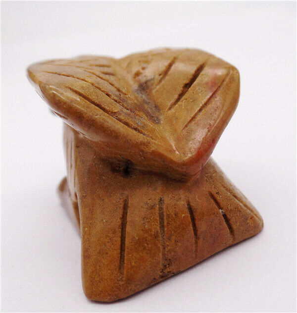 48x30x26mm Natural Old Ocean Jasper Carved Eagle Healing Statue Decor HH8078