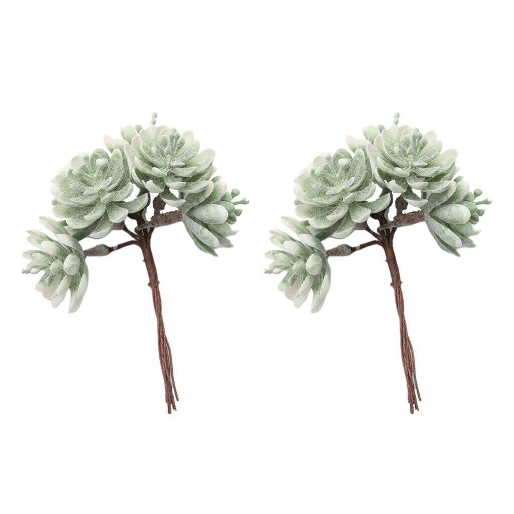 10pcs Pressed Dried Flowers Artificial Succulent Plants Wedding Party Decor