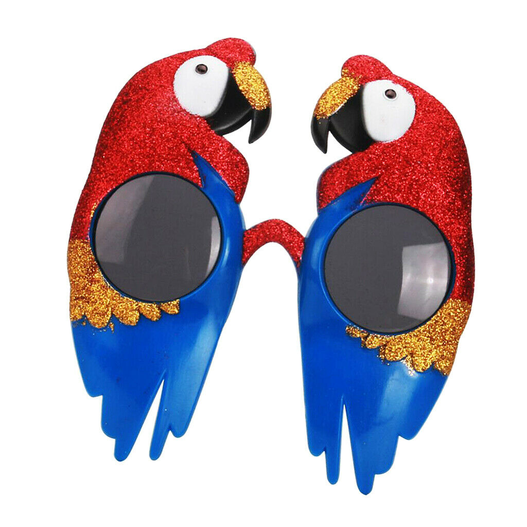 Red Blue Macaw Bird Sunglasses Glasses Night Party Fancy Dress Costume Prop