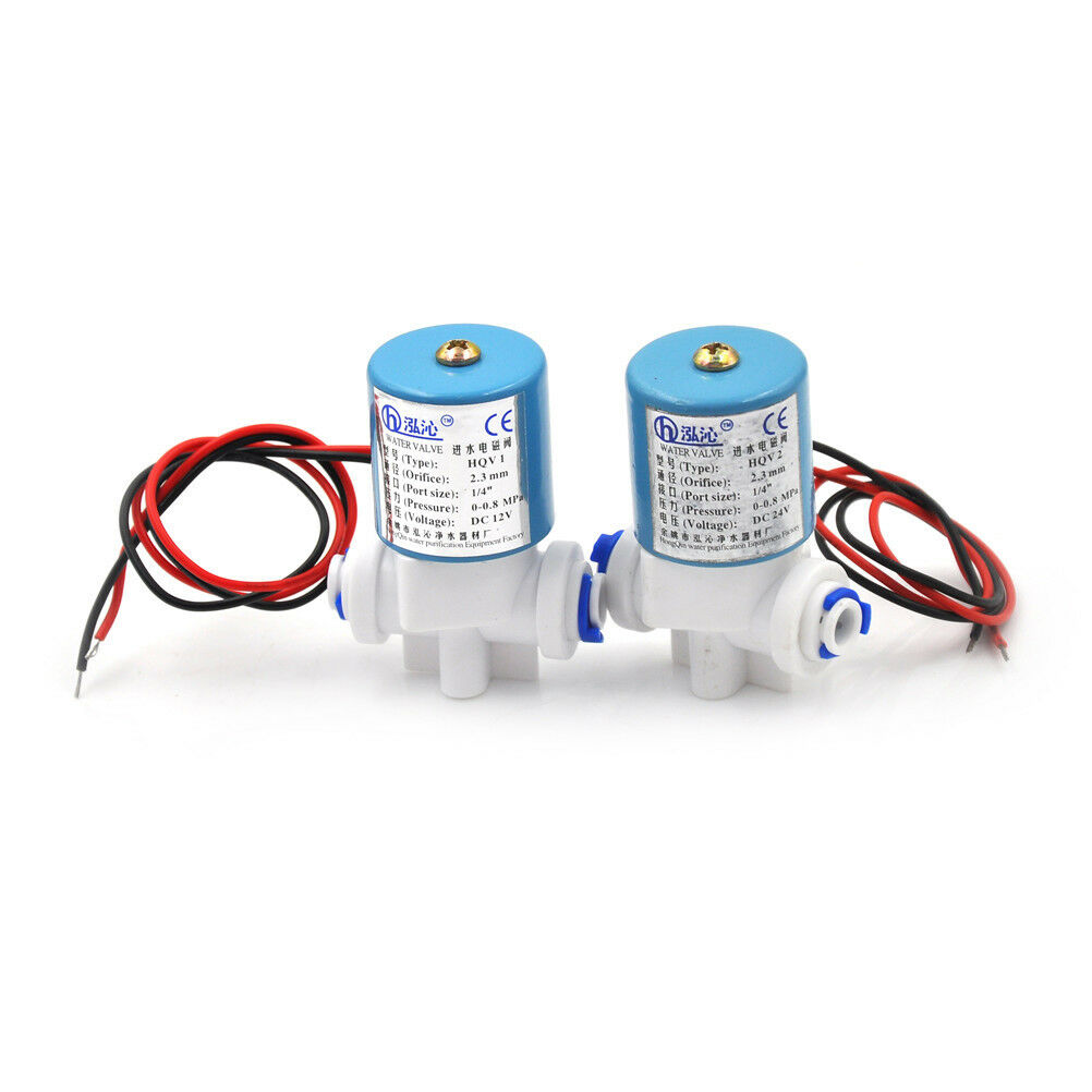 DC12V 1/4" Electric Solenoid Valve N/CBDeedBDor RO Water Air Quick ConnectorBDAU