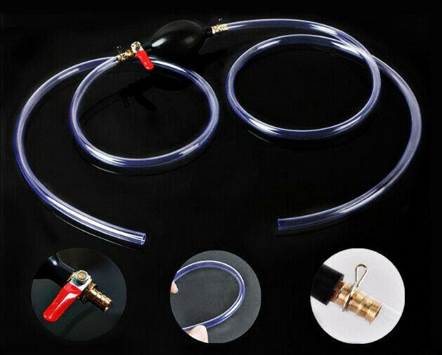 Gasoline Transfer Siphon Pump Fuel Tank Hose Manual Oil Water Fuel Transfer Pump